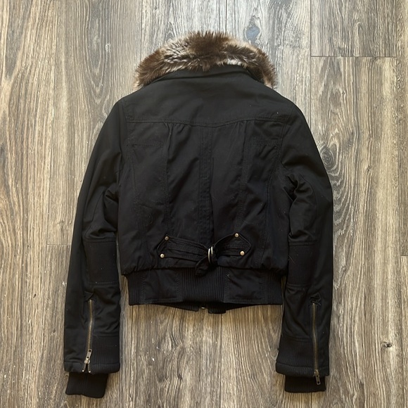 Forever21 Removable Fur Collar Black Cozy Sherpa Coat - Picture 5 of 7